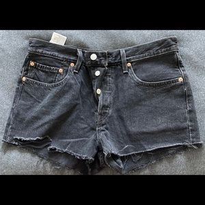 Levi 501 shorts high rise